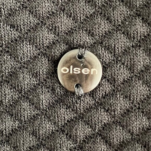 Sigrid Olsen Henny Jersey Reg Fit Hi Collar 3 Button Poly Blend Jacket Blk Sz S - Picture 10 of 14